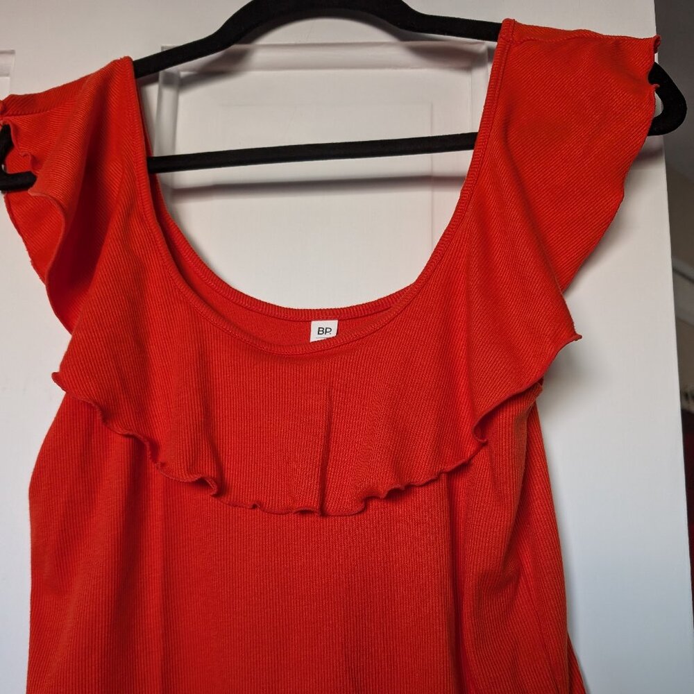 BP Cotton Sleeveless Top - Red - Size M